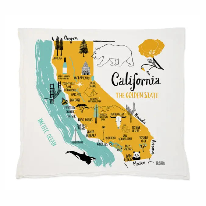 California Tea Towel