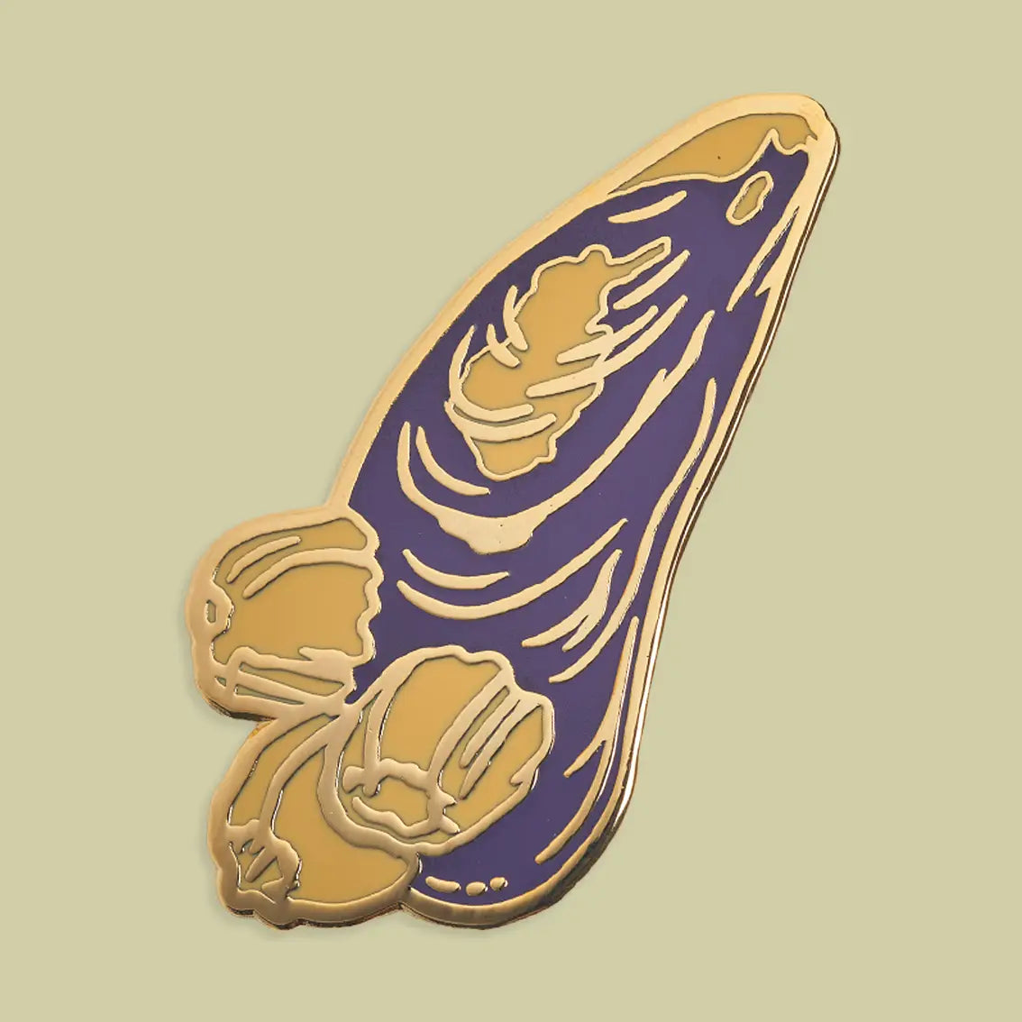 Mustard Beetle Enamel Pin