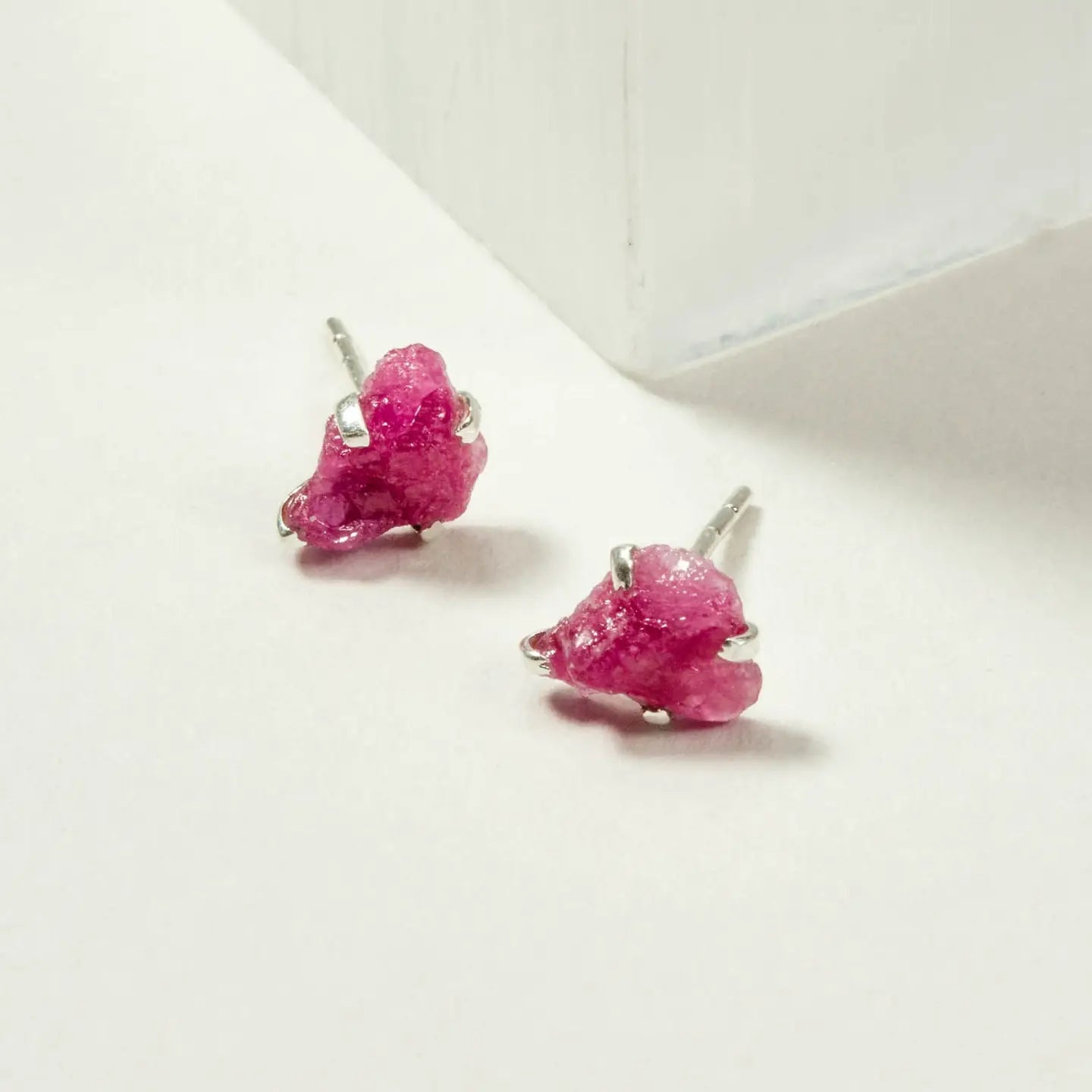 Raw Gem Post Earrings