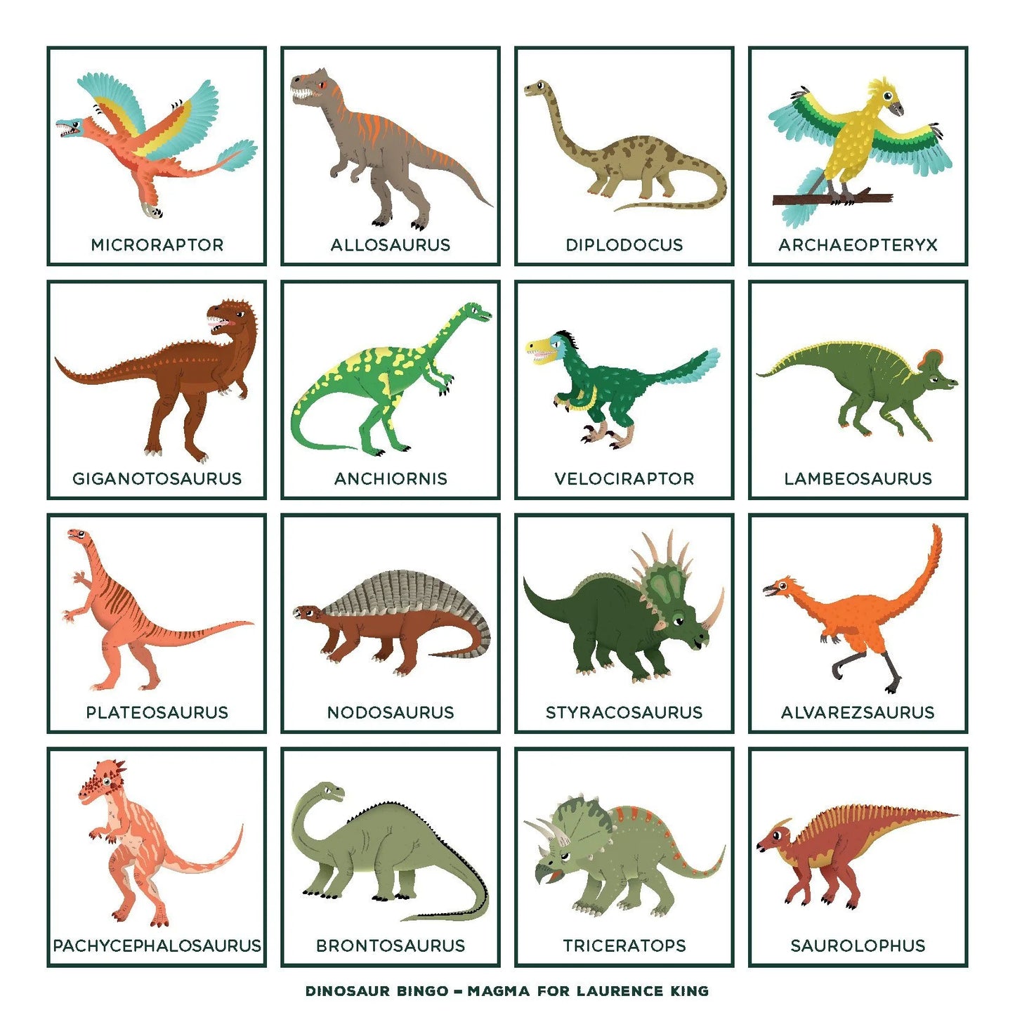 Dinosaur Bingo