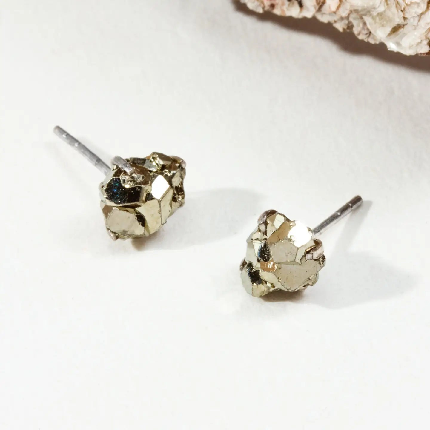 Raw Gem Post Earrings