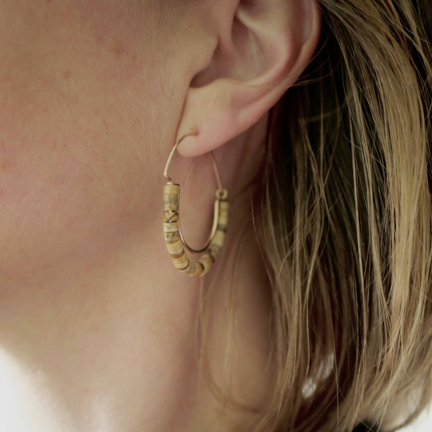 Temple Hoop Earrings