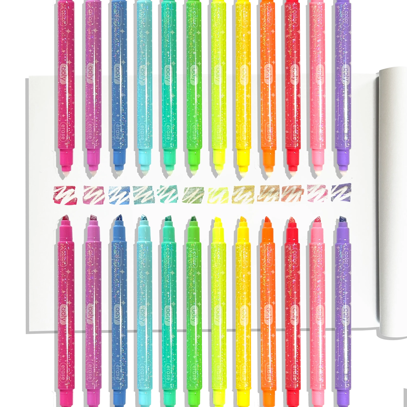 Make No Mistake! Glittery Erasable Markers, Set of 12