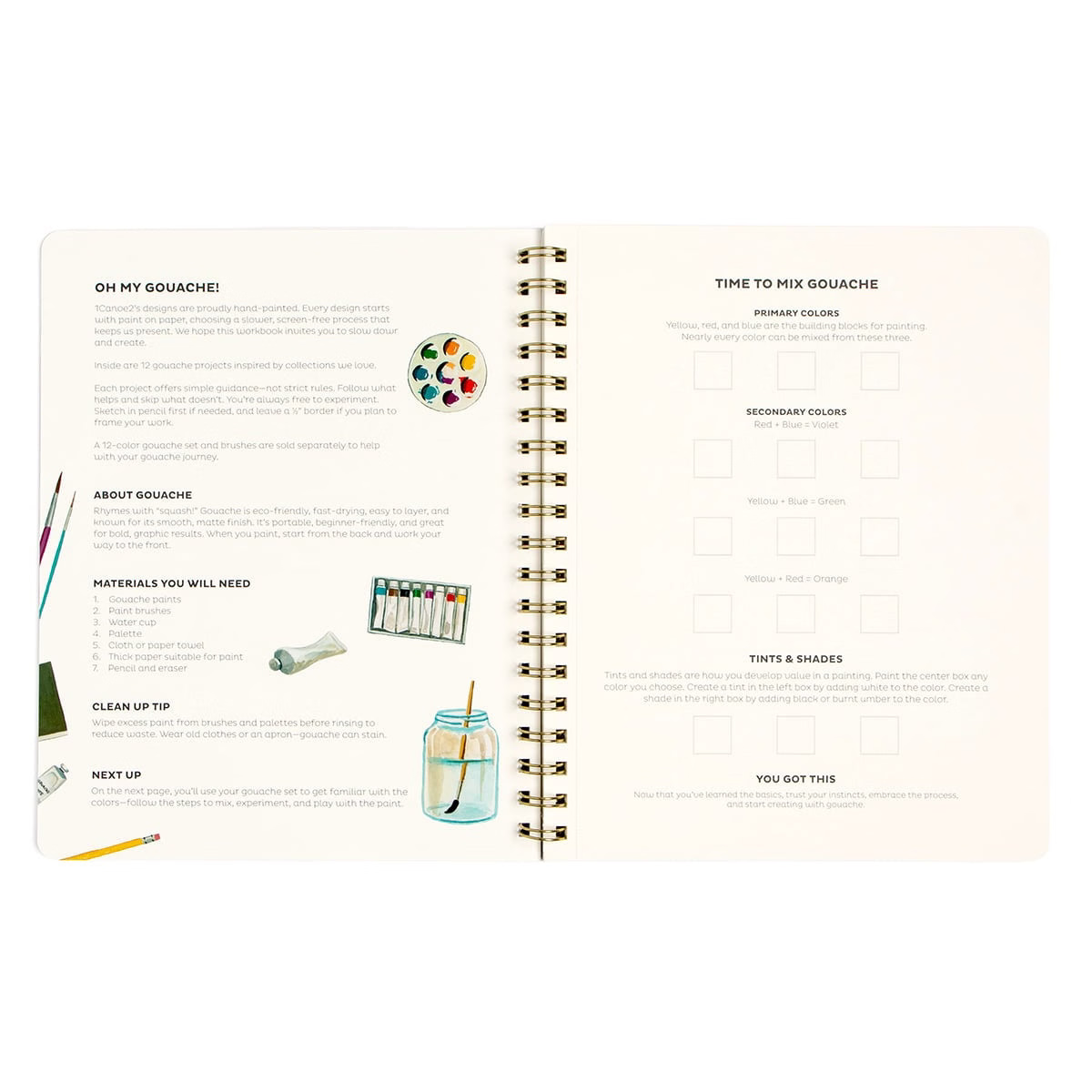 Flora & Fauna Learn to Paint Book