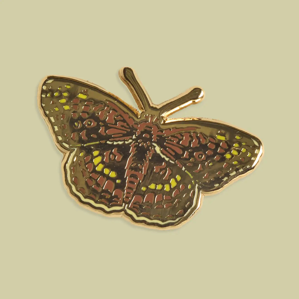 Mustard Beetle Enamel Pin
