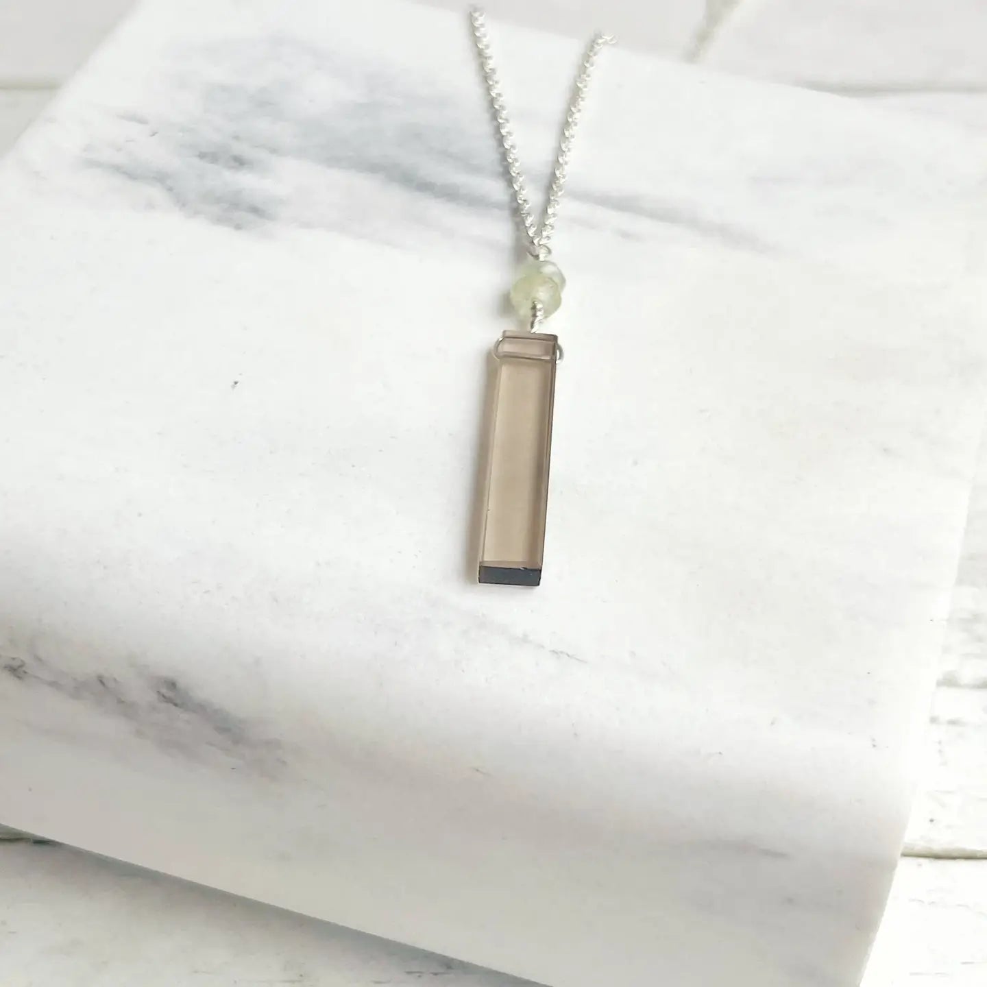 Smokey Quartz Stick Necklace