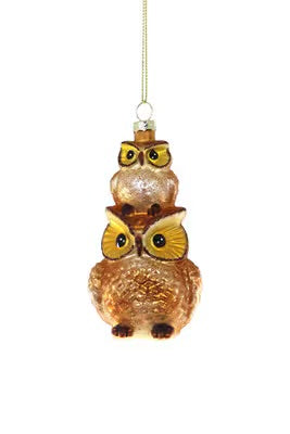 Stacked Owl Ornament