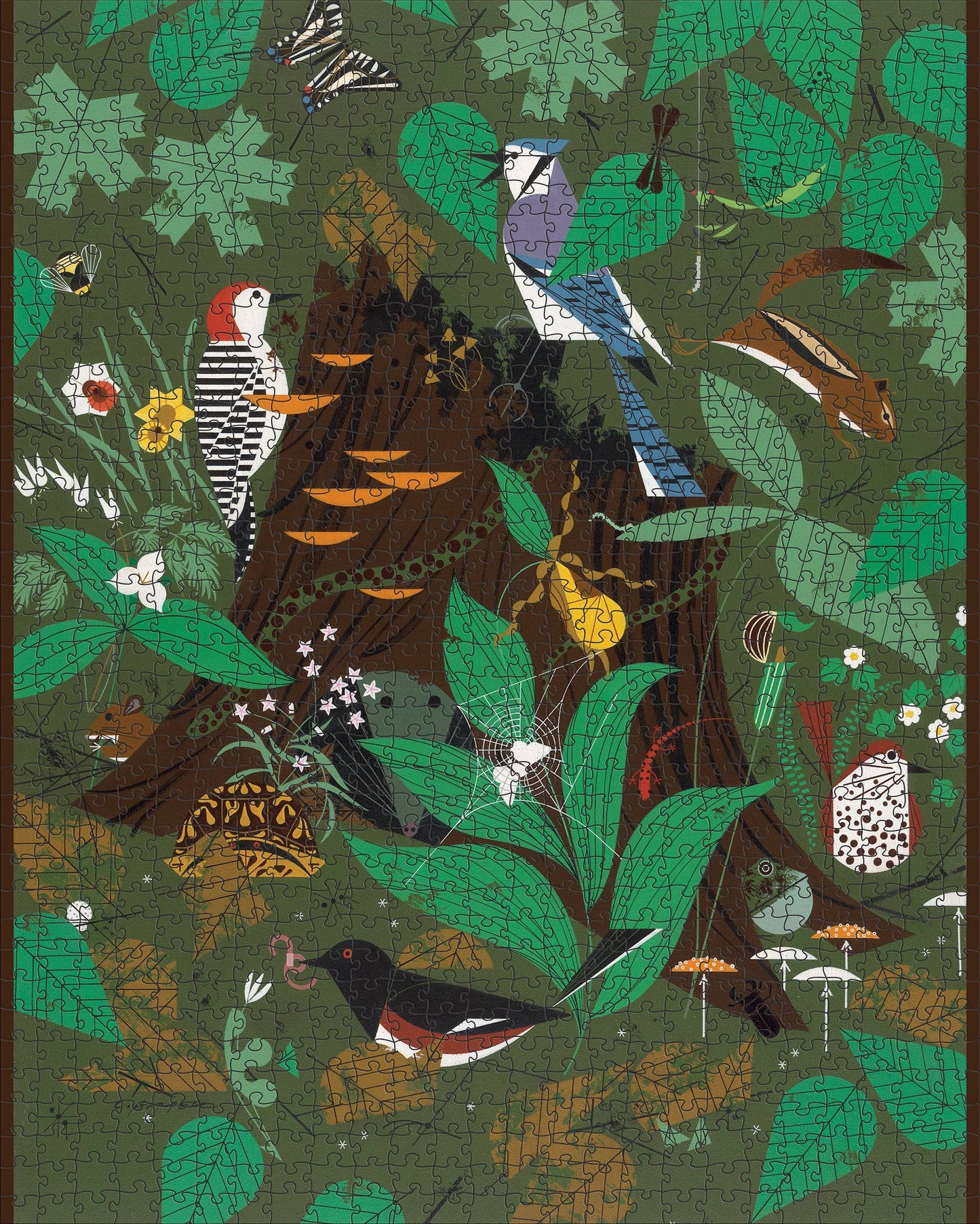 Charley Harper: Woodland Wonders 1000 Piece Jigsaw Puzzle