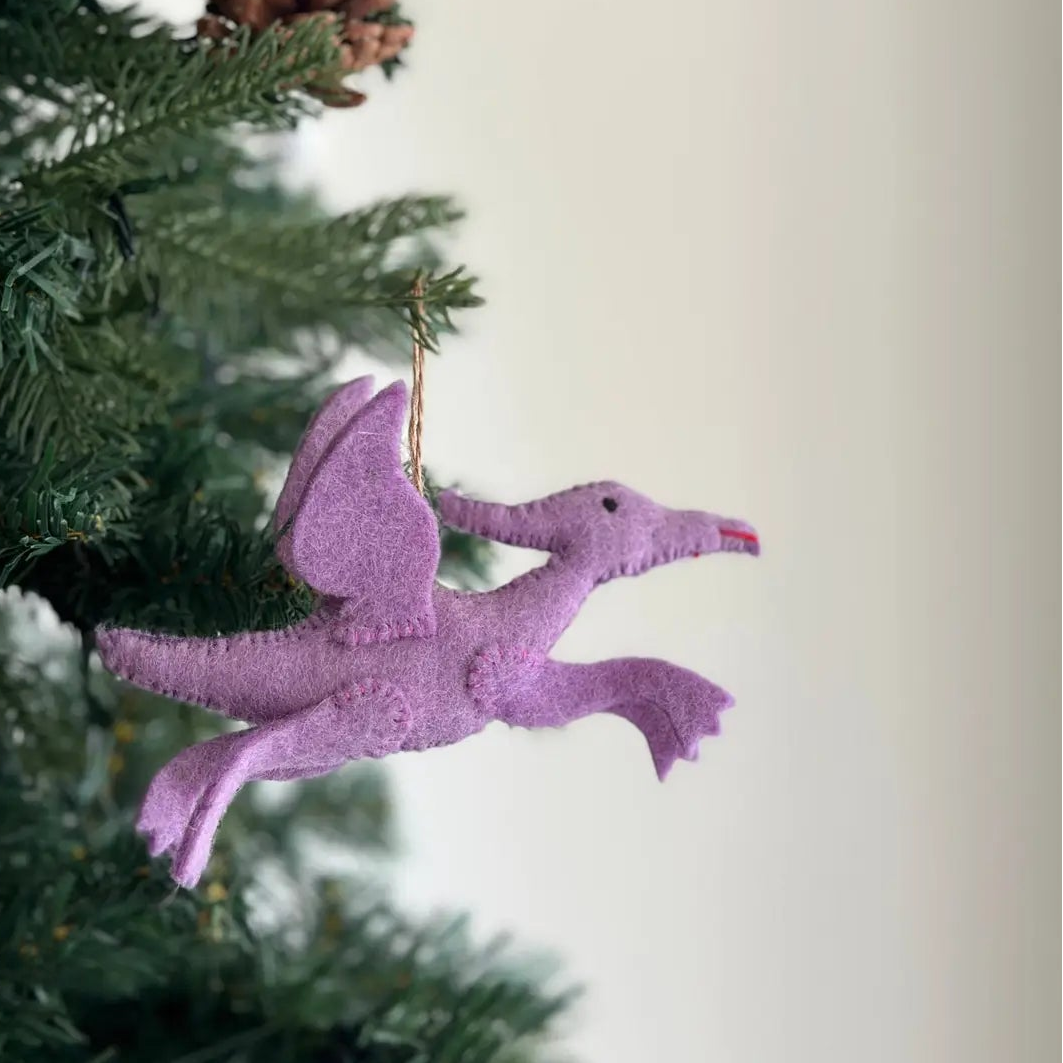 Felt Dinosaur Ornament
