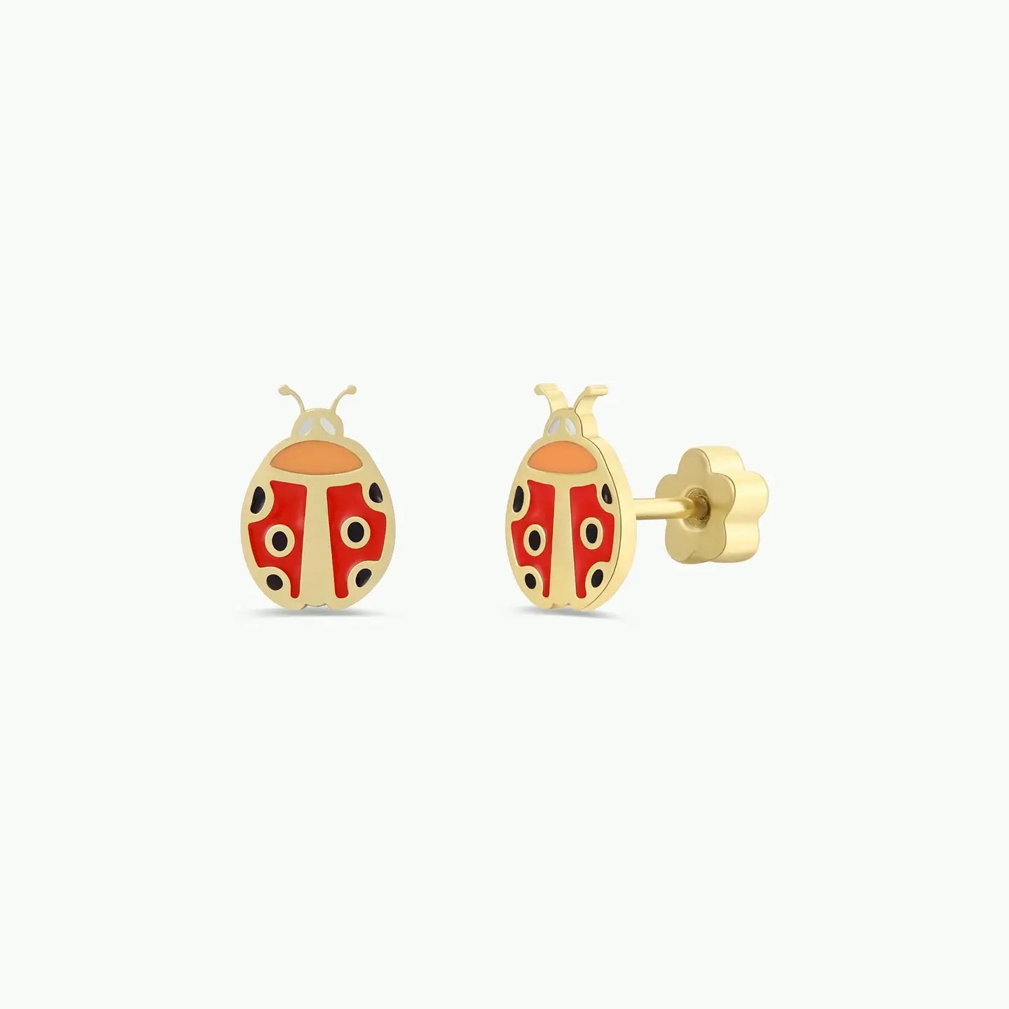 Enamel Flat Back Kids Earrings