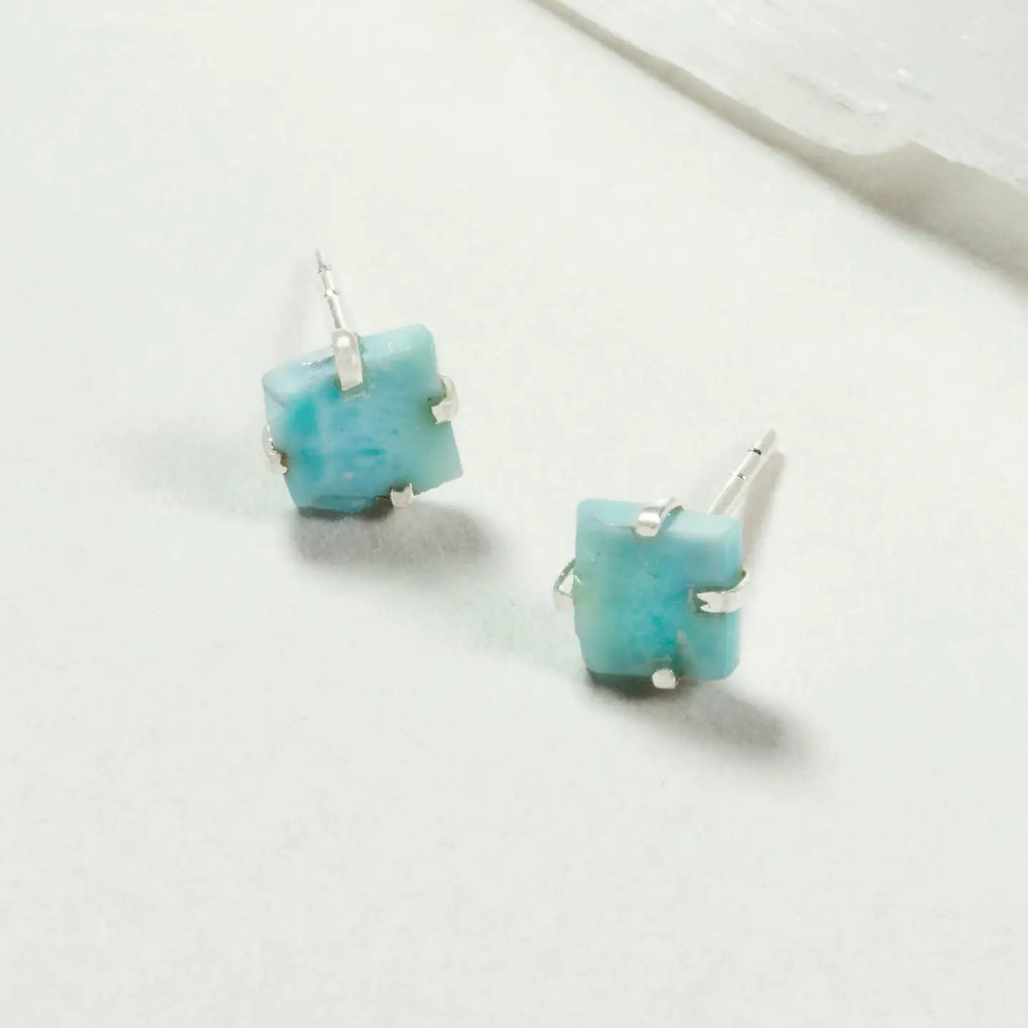 Raw Gem Post Earrings