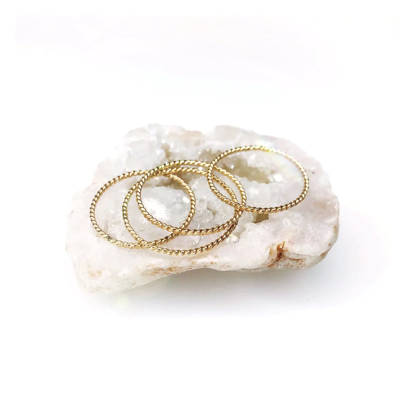 Gold Rope Stacking Ring