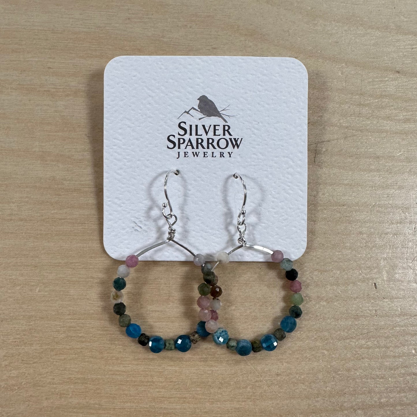 Hoop with Apatite and Mixed Stones