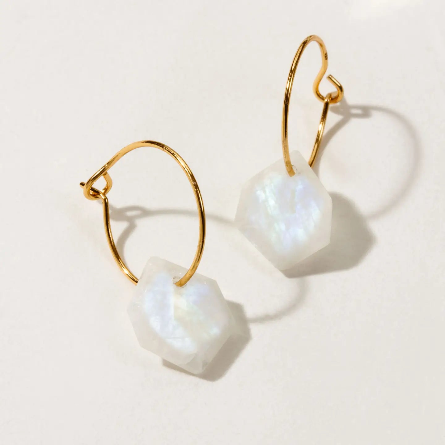 Gold Geometry Mini Hoop