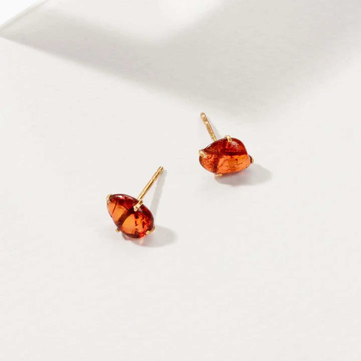 Raw Gem Post Earrings