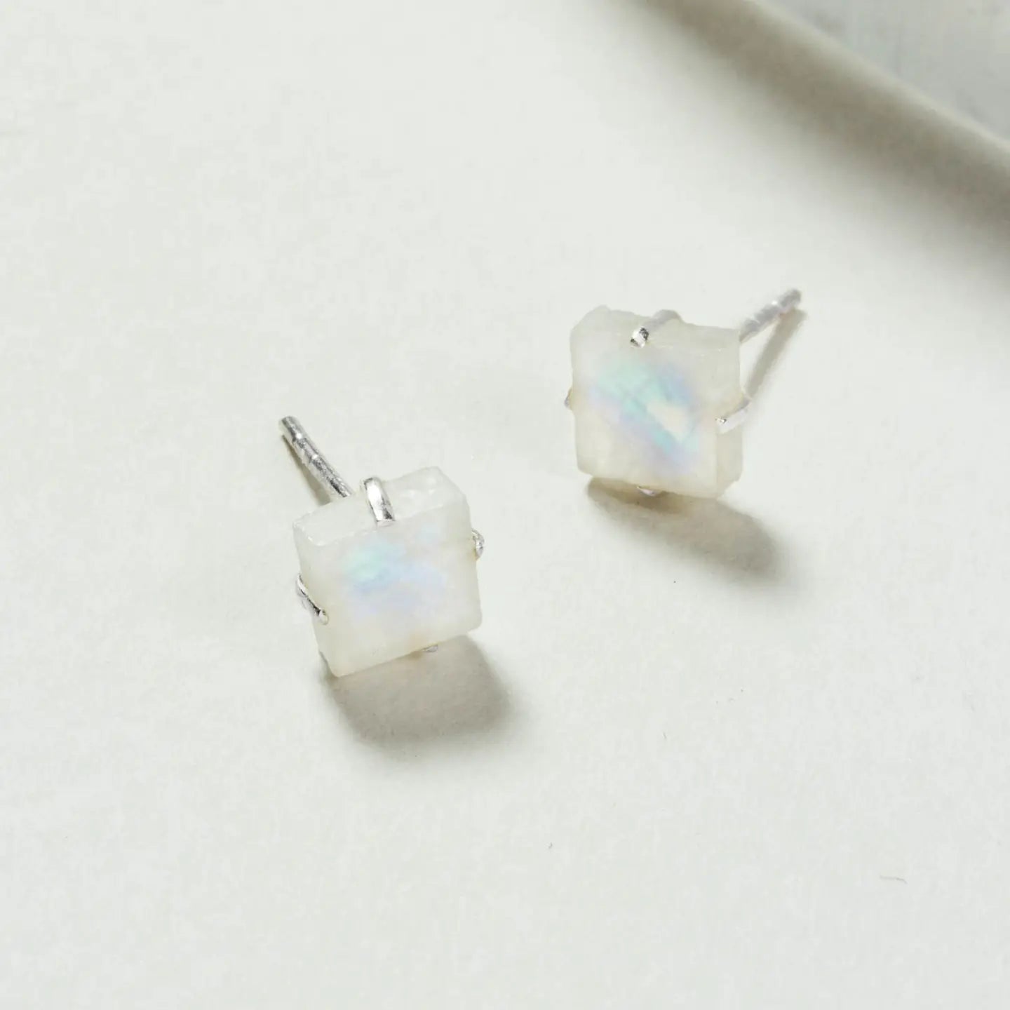 Raw Gem Post Earrings