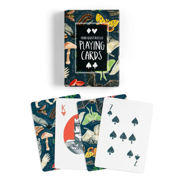 Midnight Flora & Fauna Deck of Playing Cards