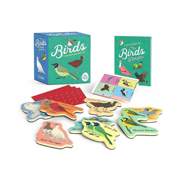 Birds: A Wooden Magnet Set