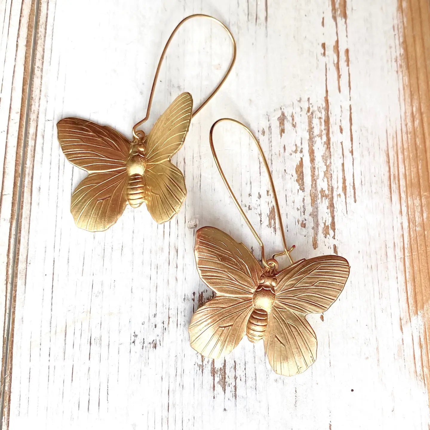 Gold Butterfly Earrings