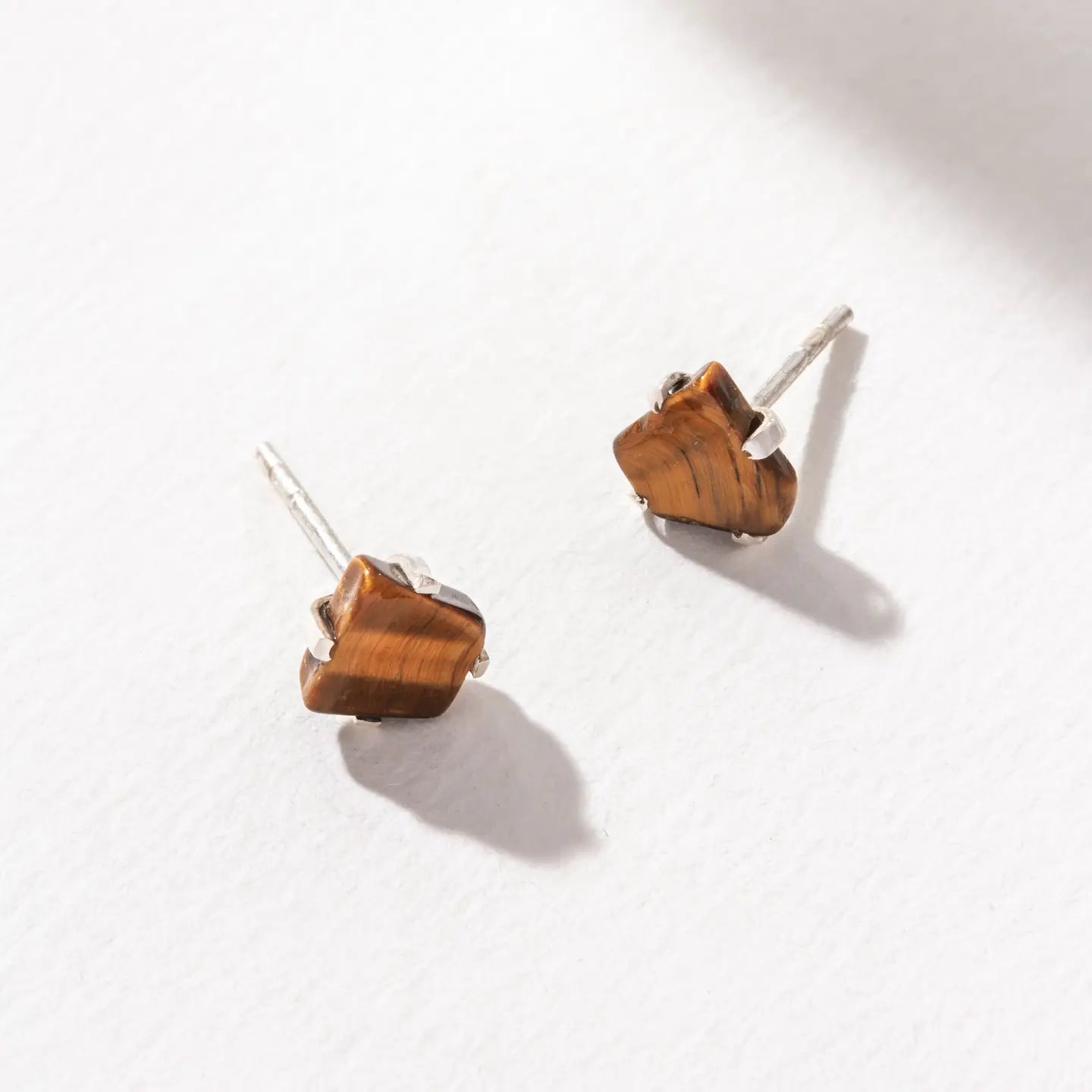 Raw Gem Post Earrings