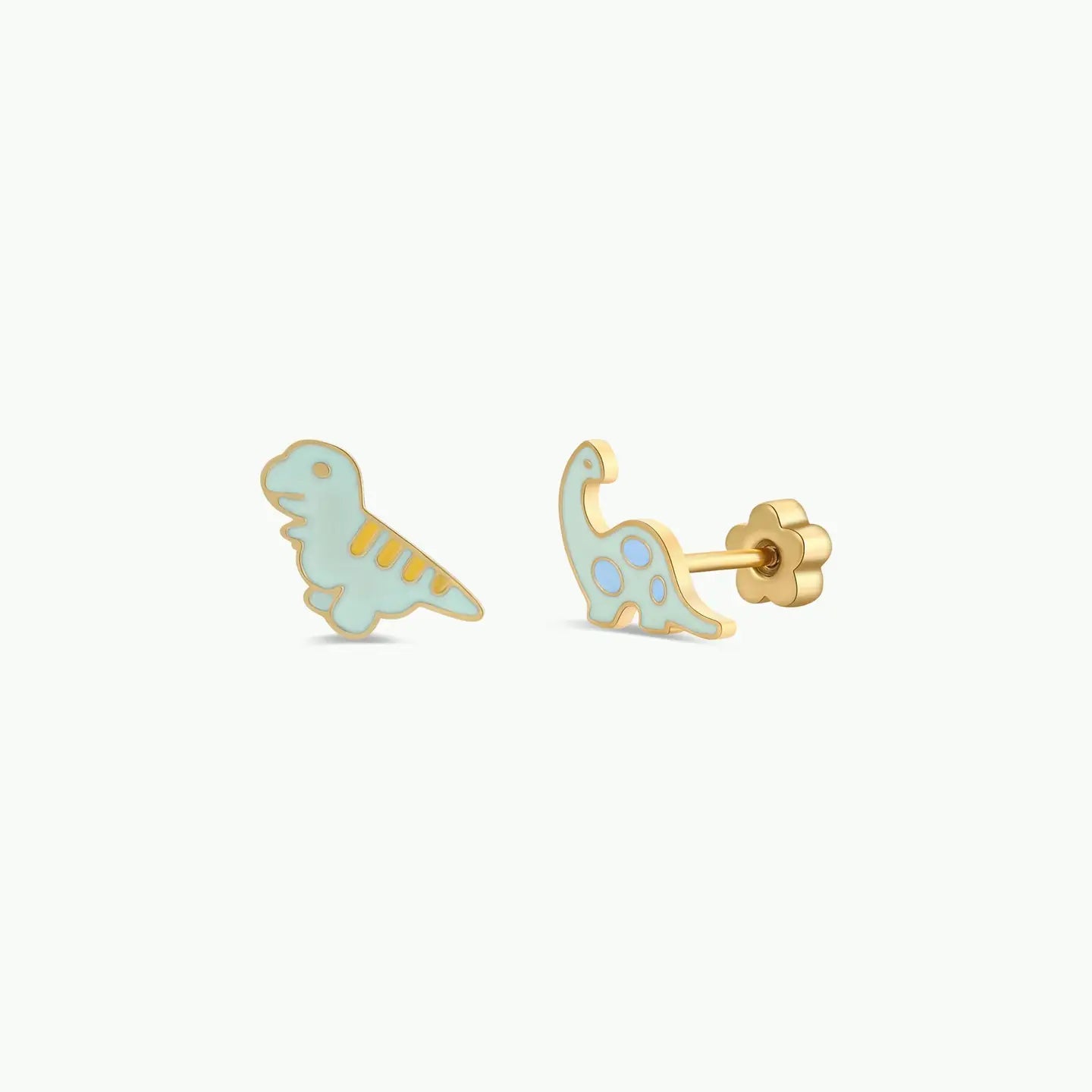 Enamel Flat Back Kids Earrings