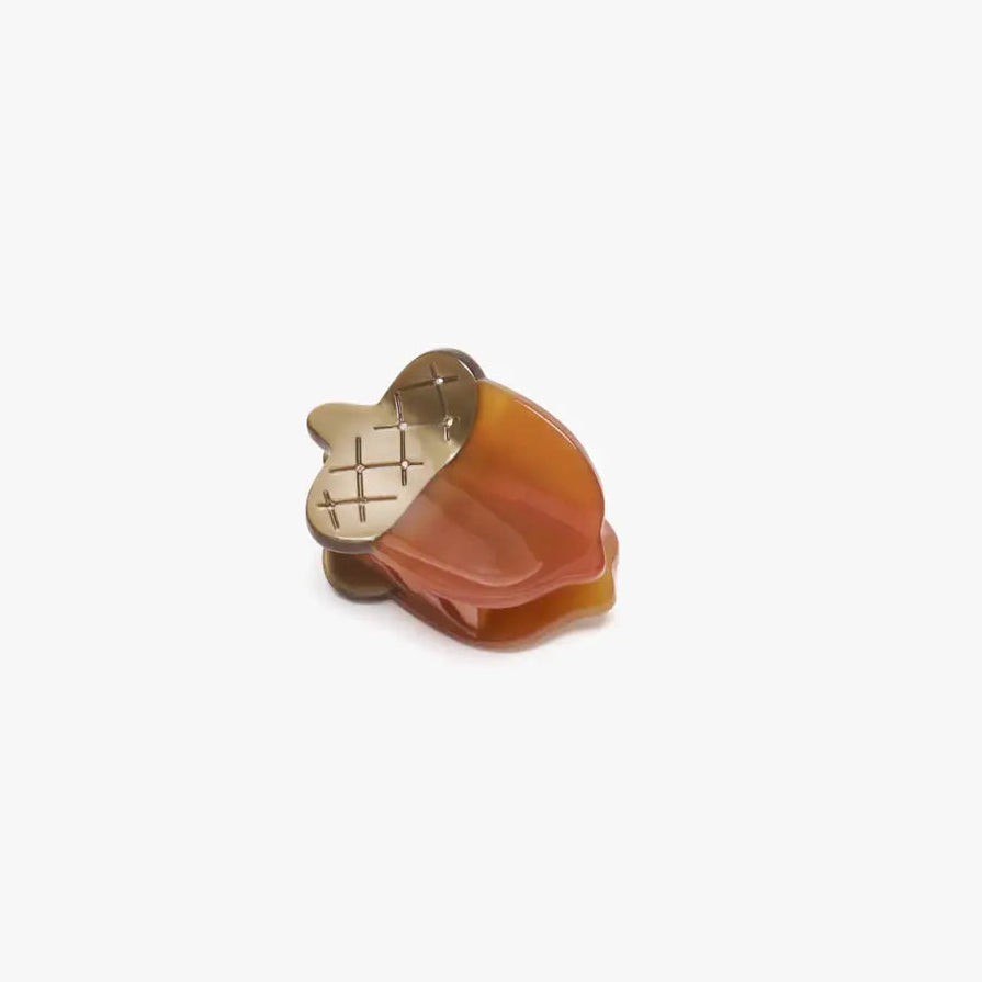 Acorn Mini Hair Claw Clip