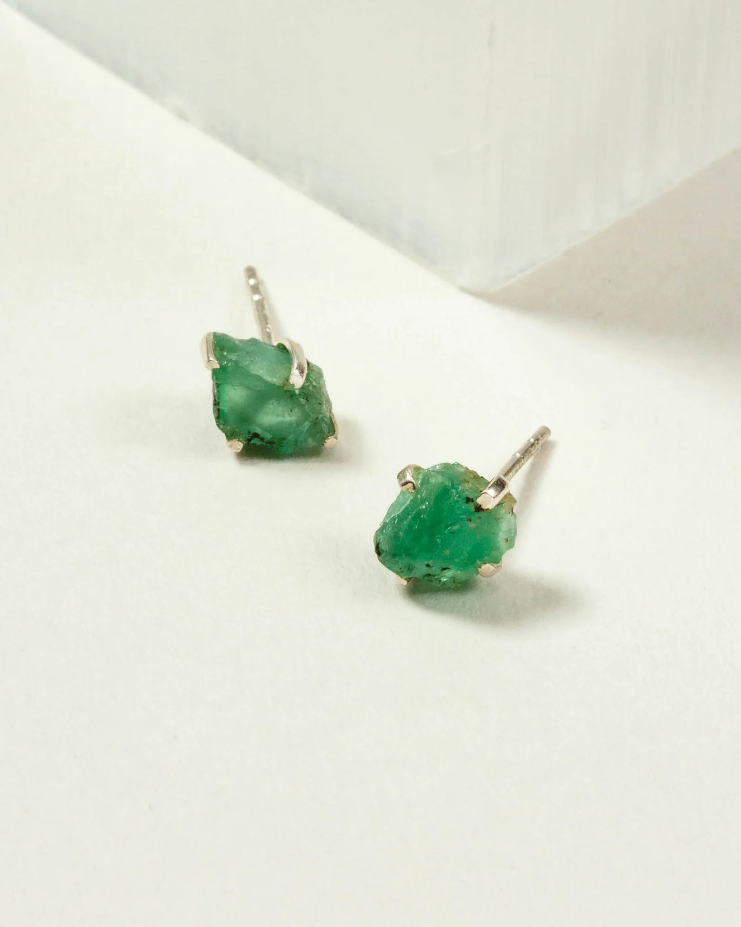 Raw Gem Post Earrings