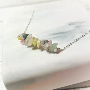 Morganite Chip Necklace