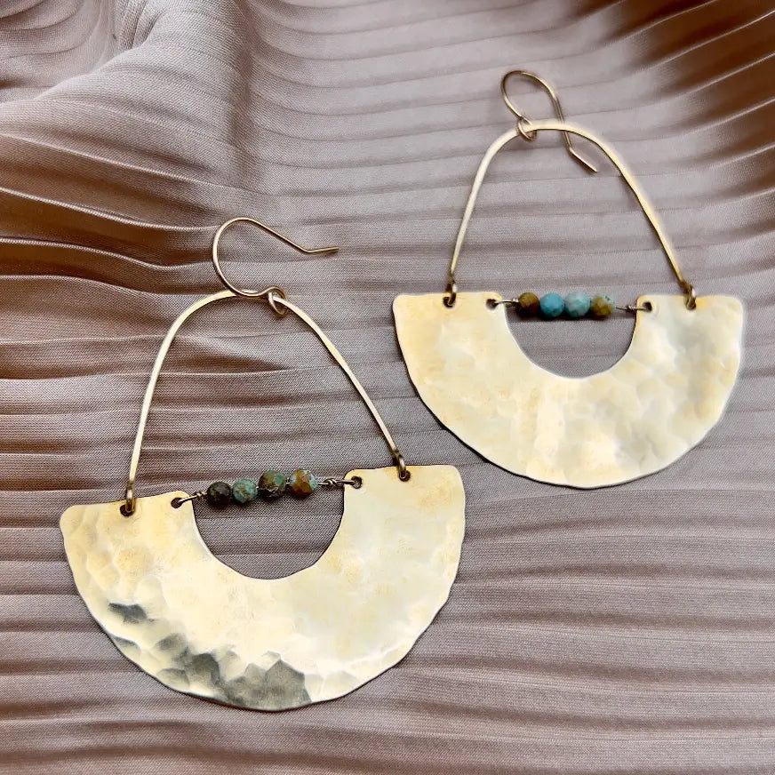 Handmade New Moon Earrings