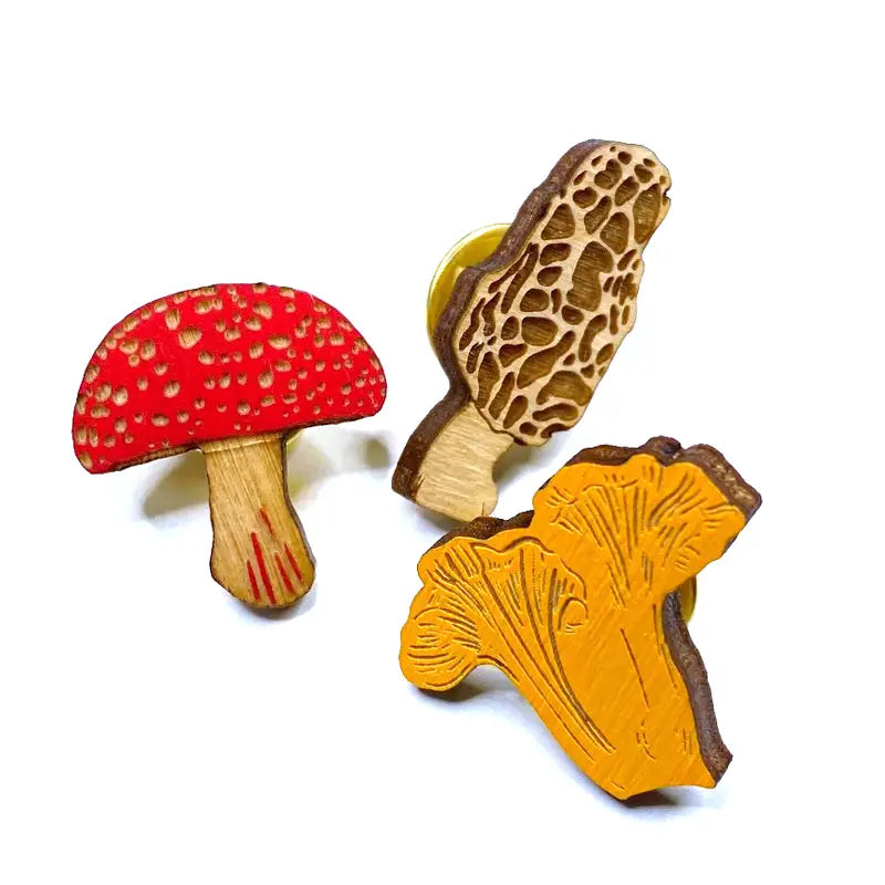 Mini Mushroom Pins