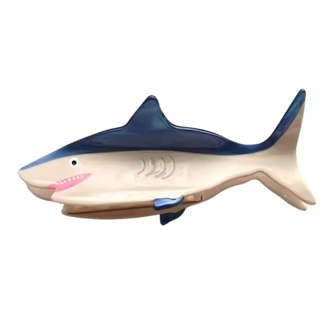Blue Shark Hair Claw