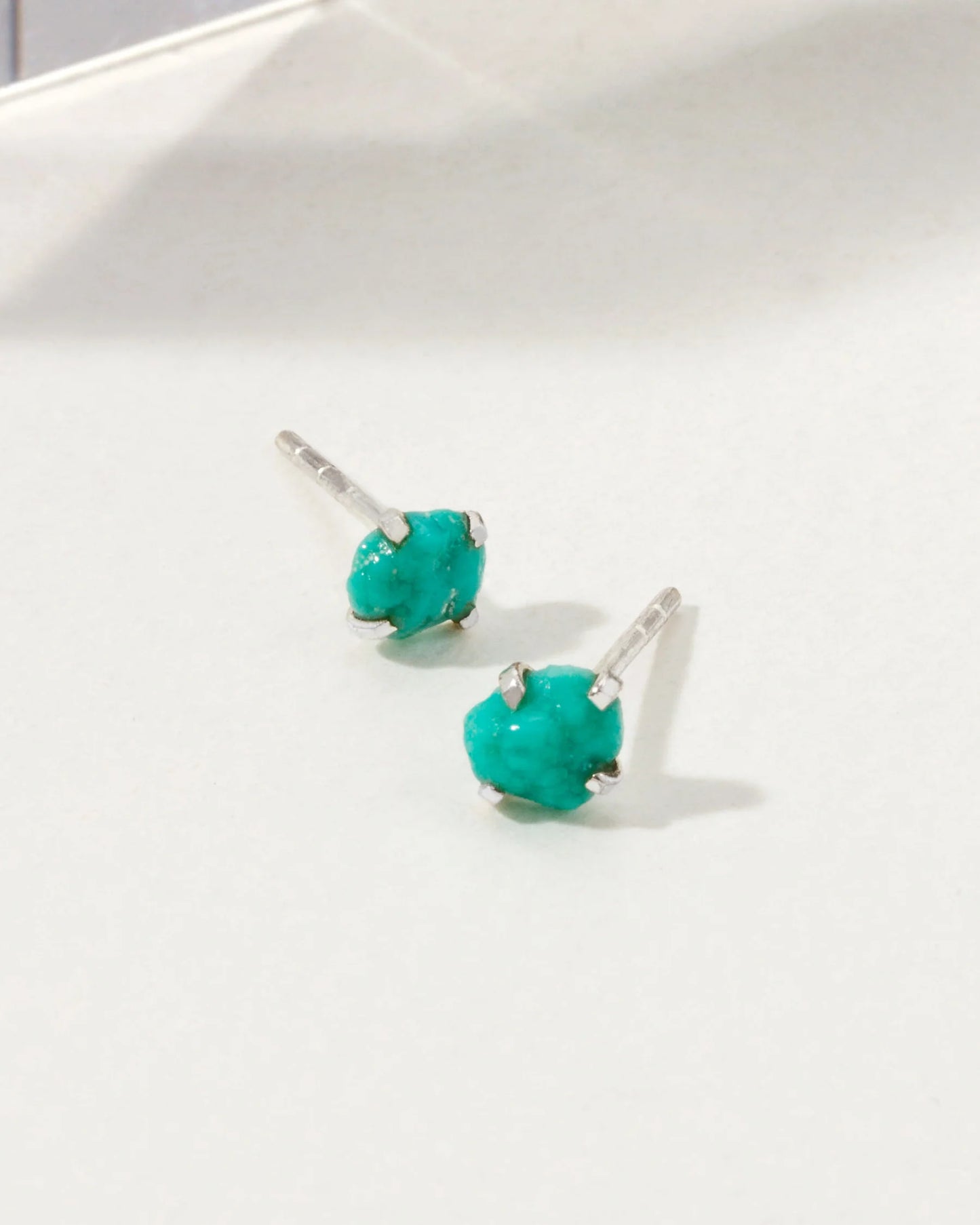 Raw Gem Post Earrings