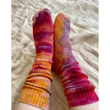 Hand Dyed Cotton Socks