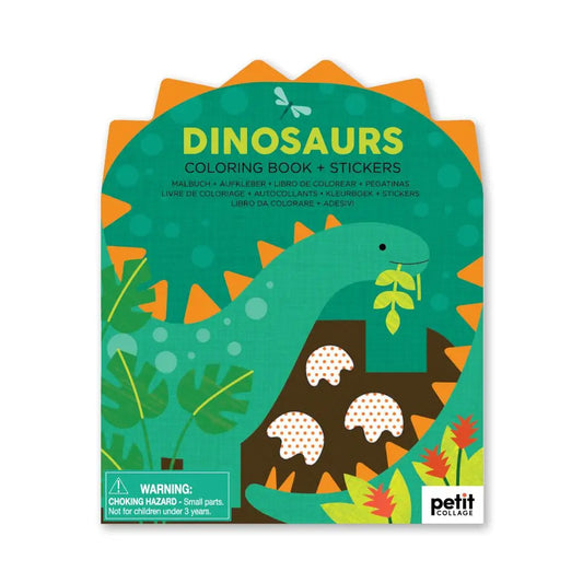 Dinosaurs Coloring Book with Stickers