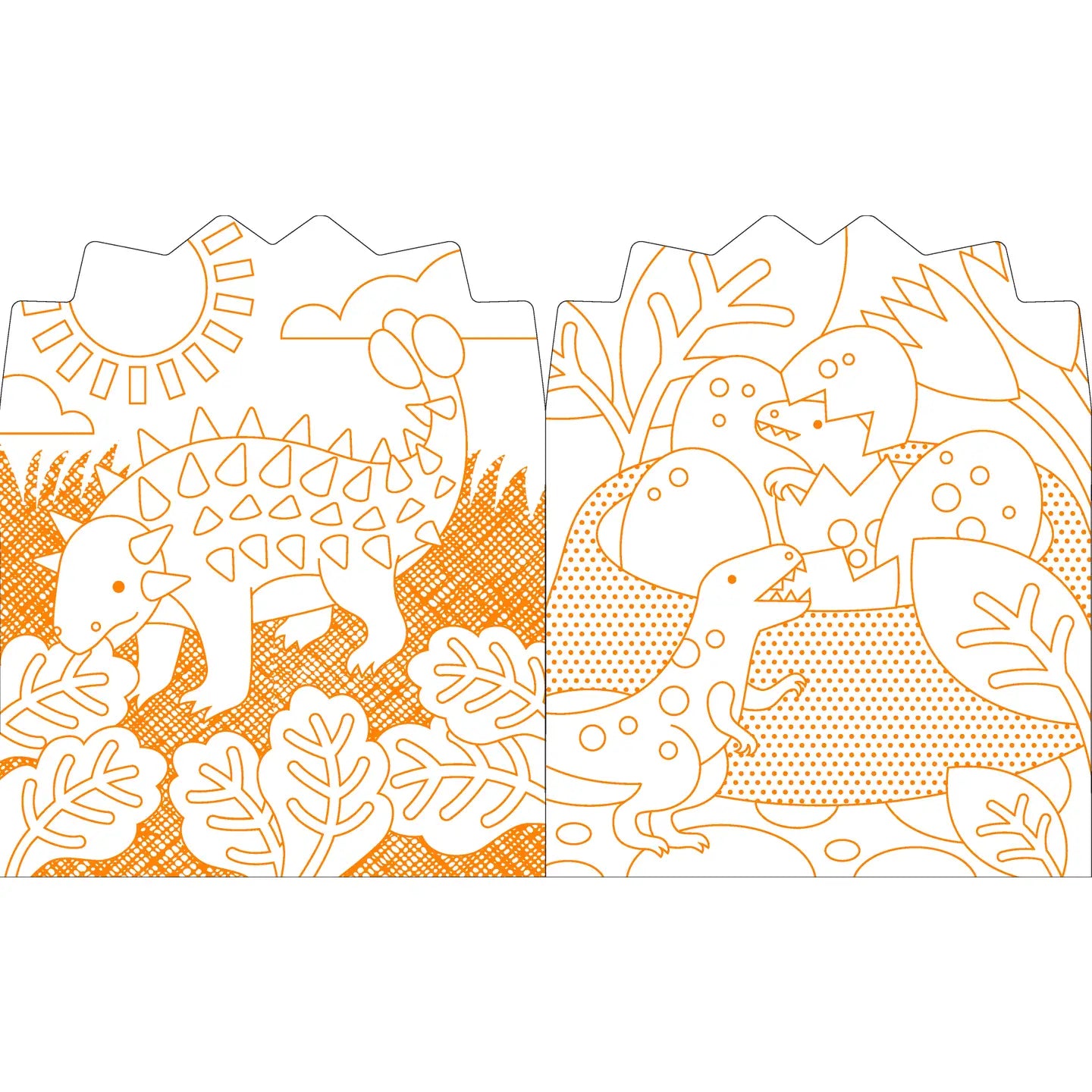 Dinosaurs Coloring Book with Stickers