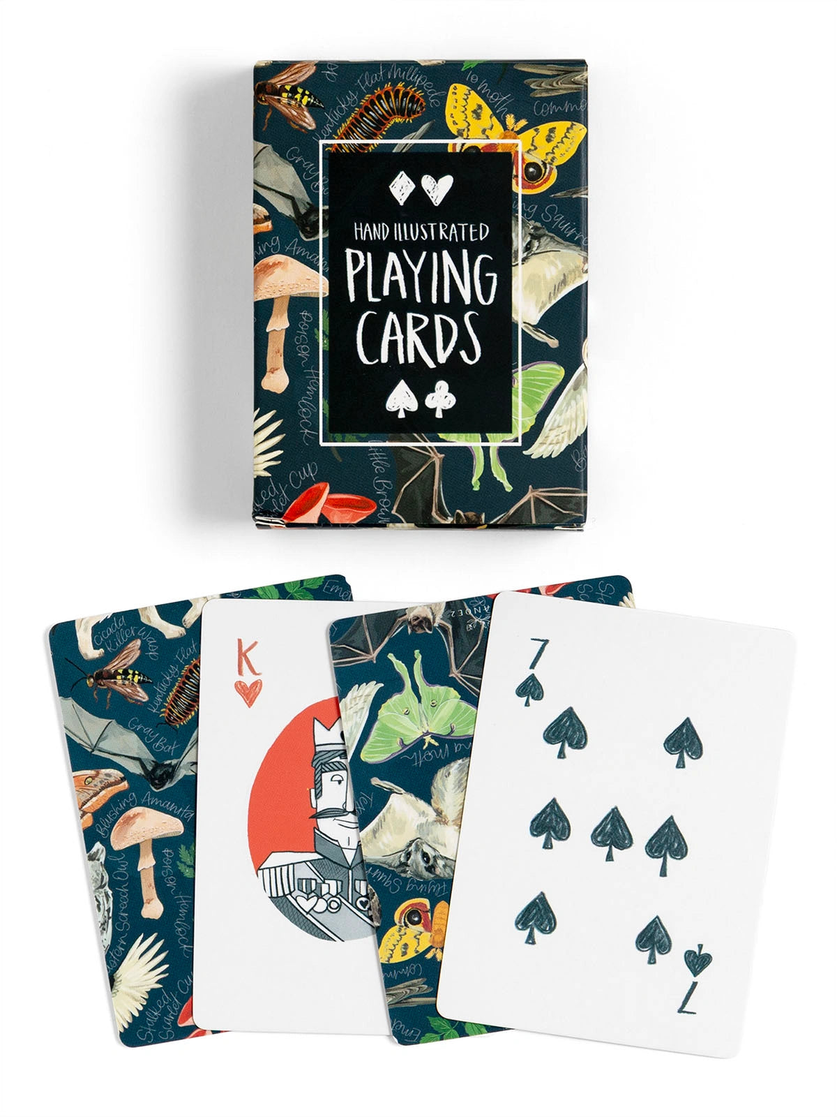 Midnight Flora & Fauna Deck of Playing Cards