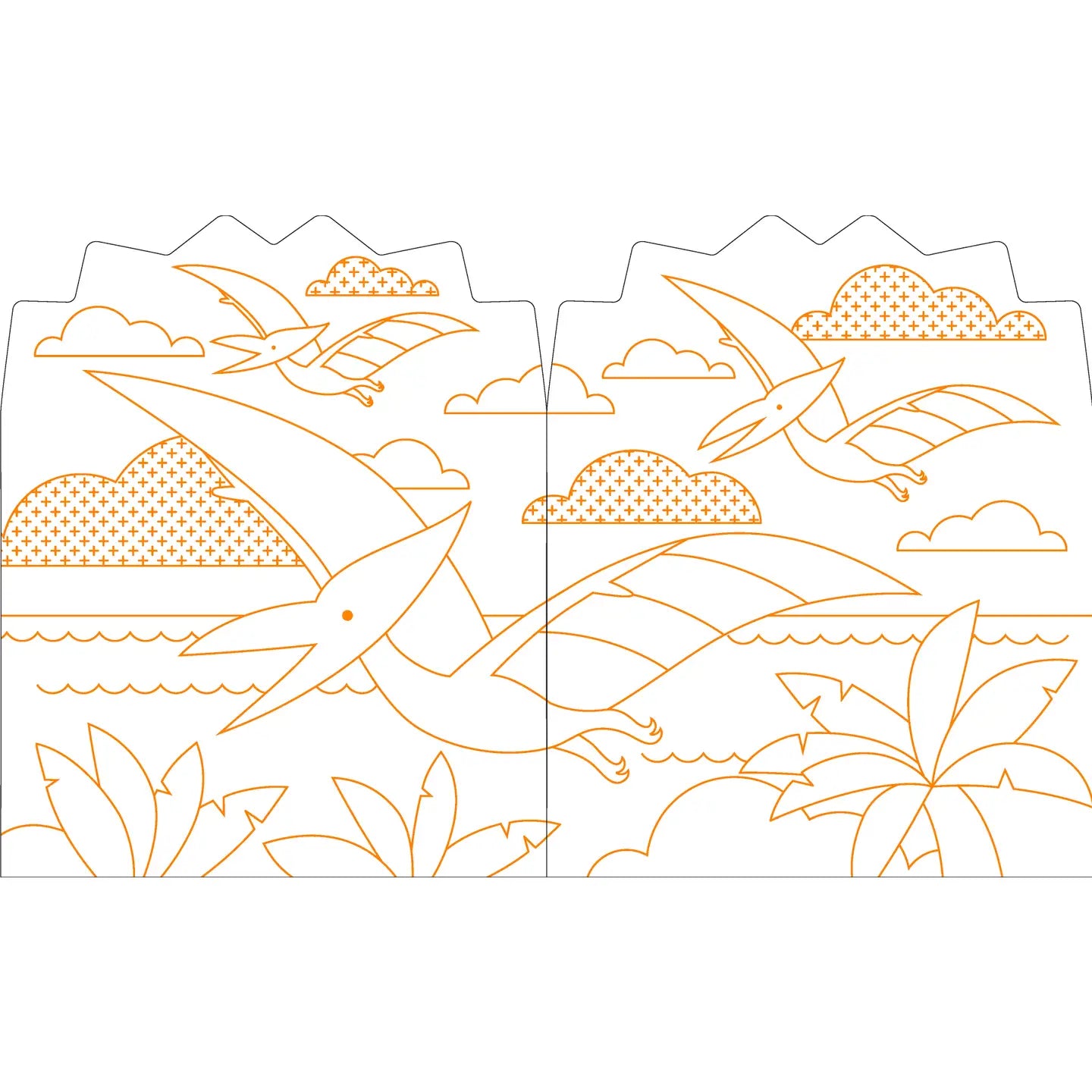 Dinosaurs Coloring Book with Stickers
