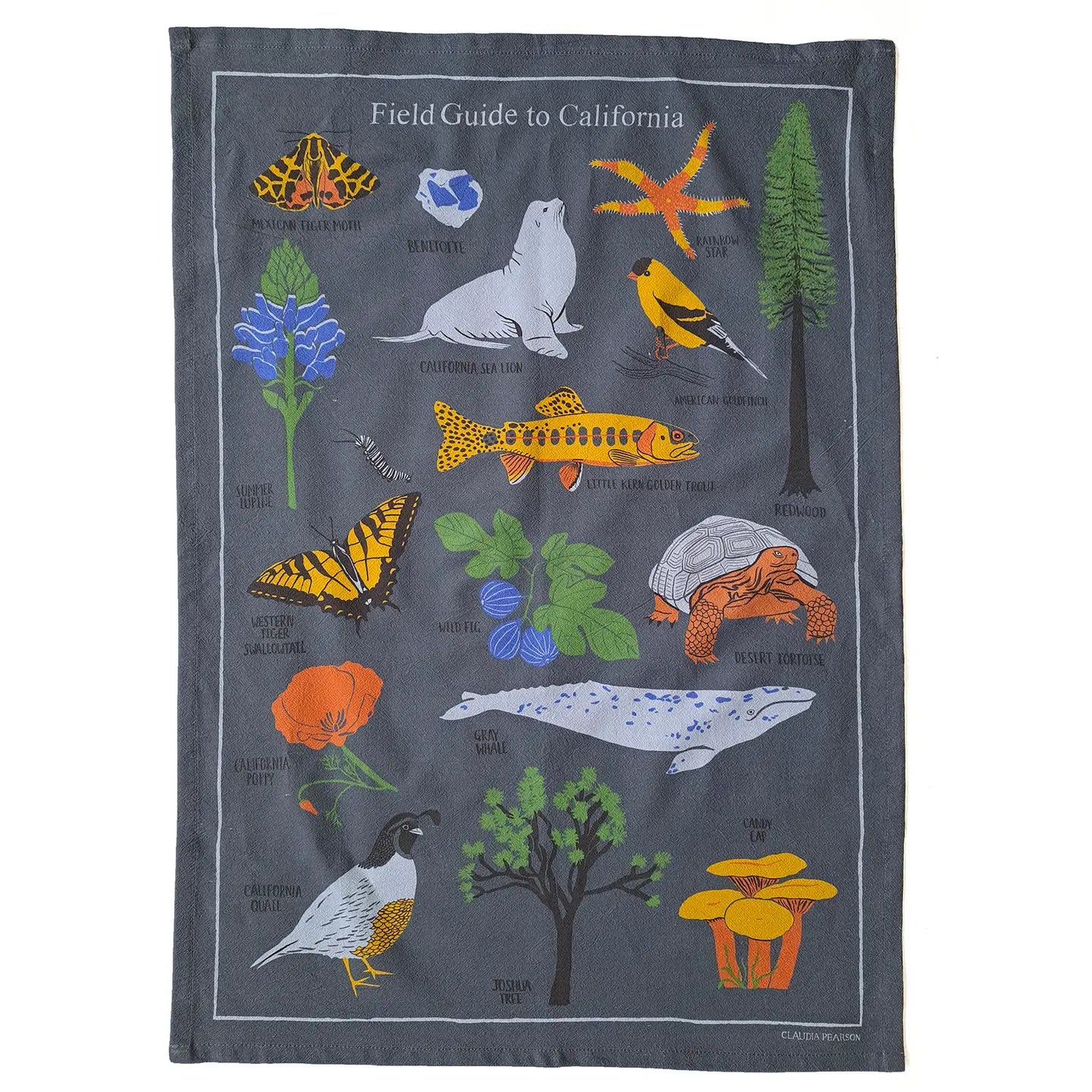 Field Guide To California Tea Towel