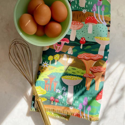 Mushroom Heaven Tea Towel