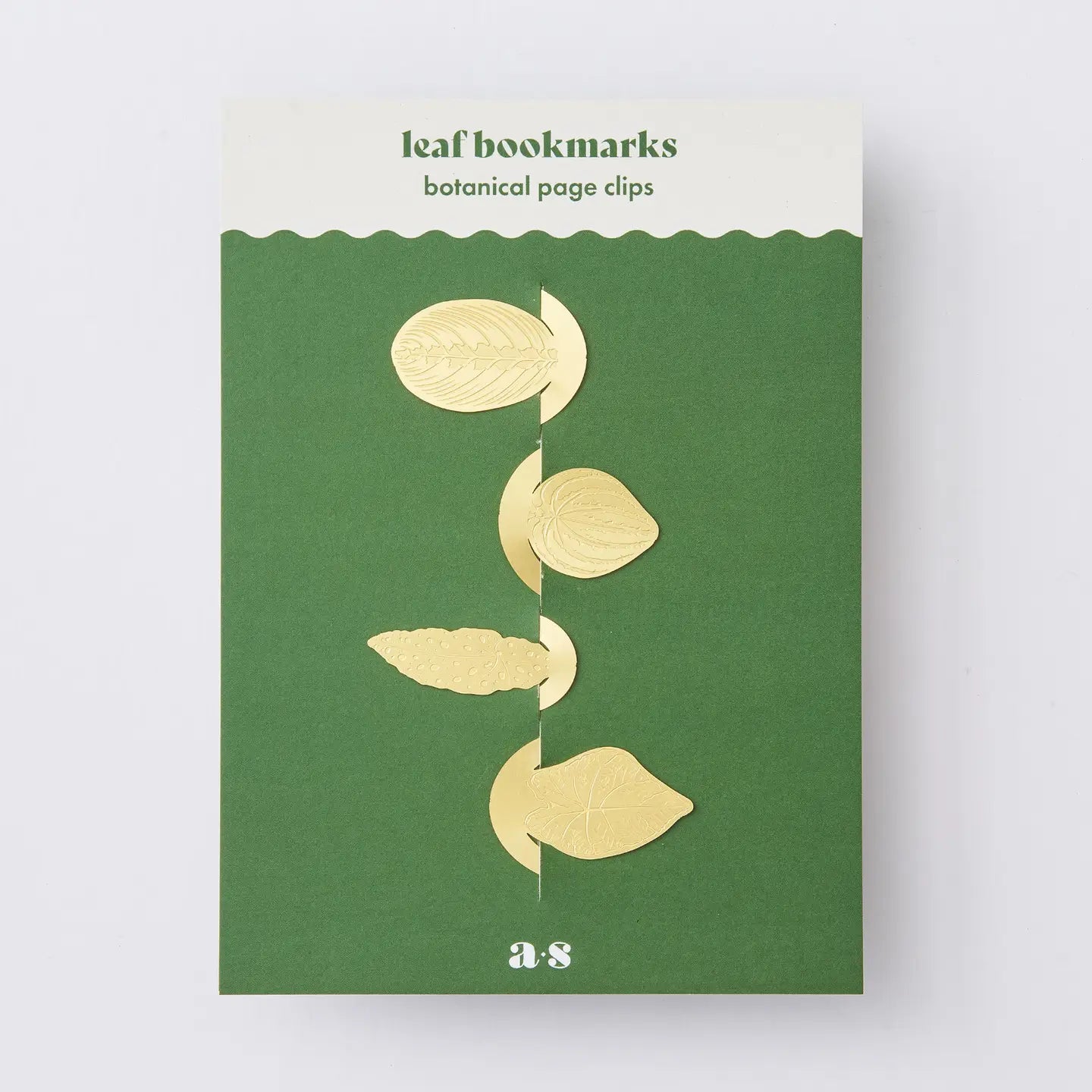 Brass Leaf Bookmark Set