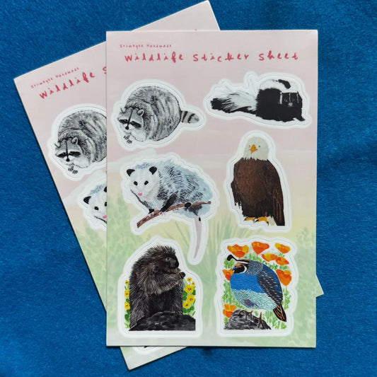 California Wildlife Sticker Sheet
