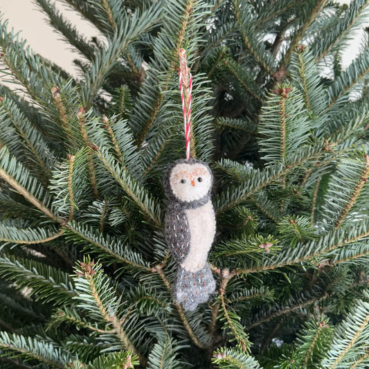 Felt Owl Ornaments