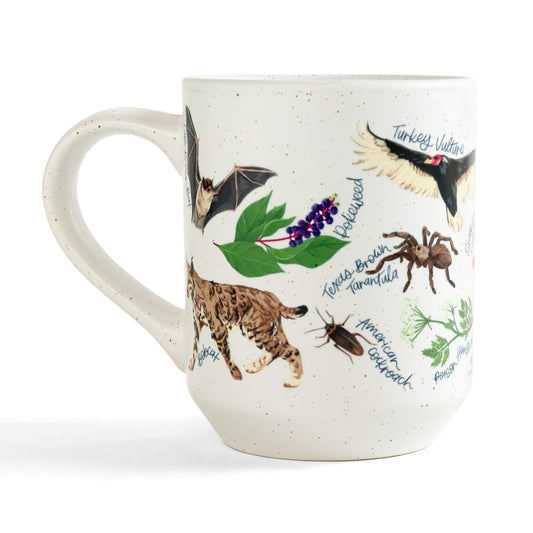 Midnight Flora & Fauna Ceramic Mug