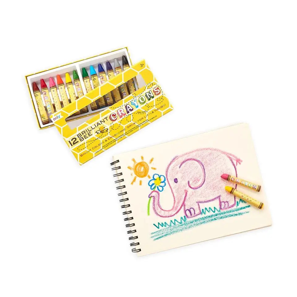 Brilliant Bee Crayons, Set of 12