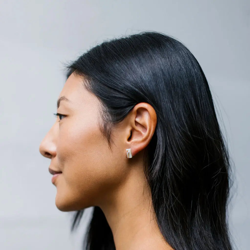 Stone Chip Earrings