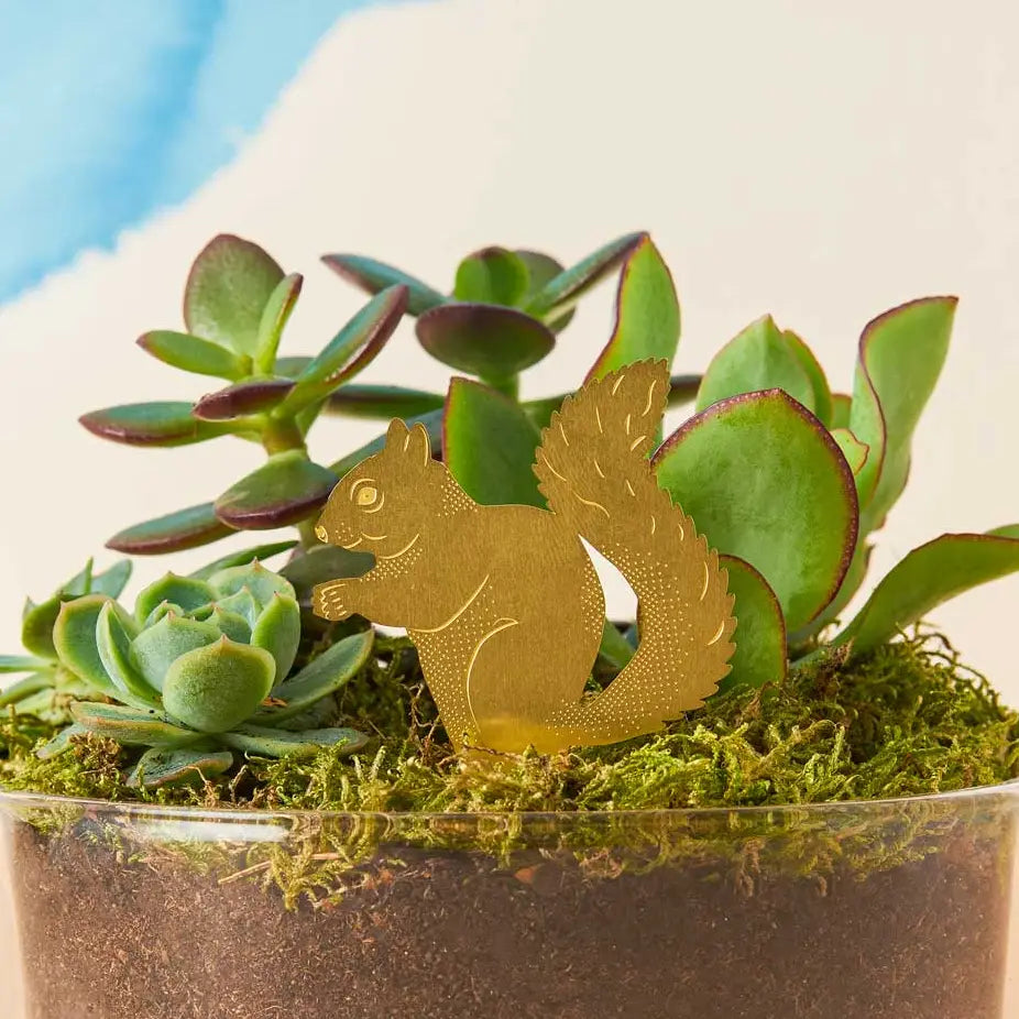 Brass Plant Animal Ornament