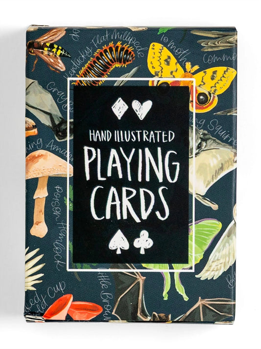 Midnight Flora & Fauna Deck of Playing Cards