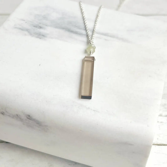 Smokey Quartz Stick Necklace