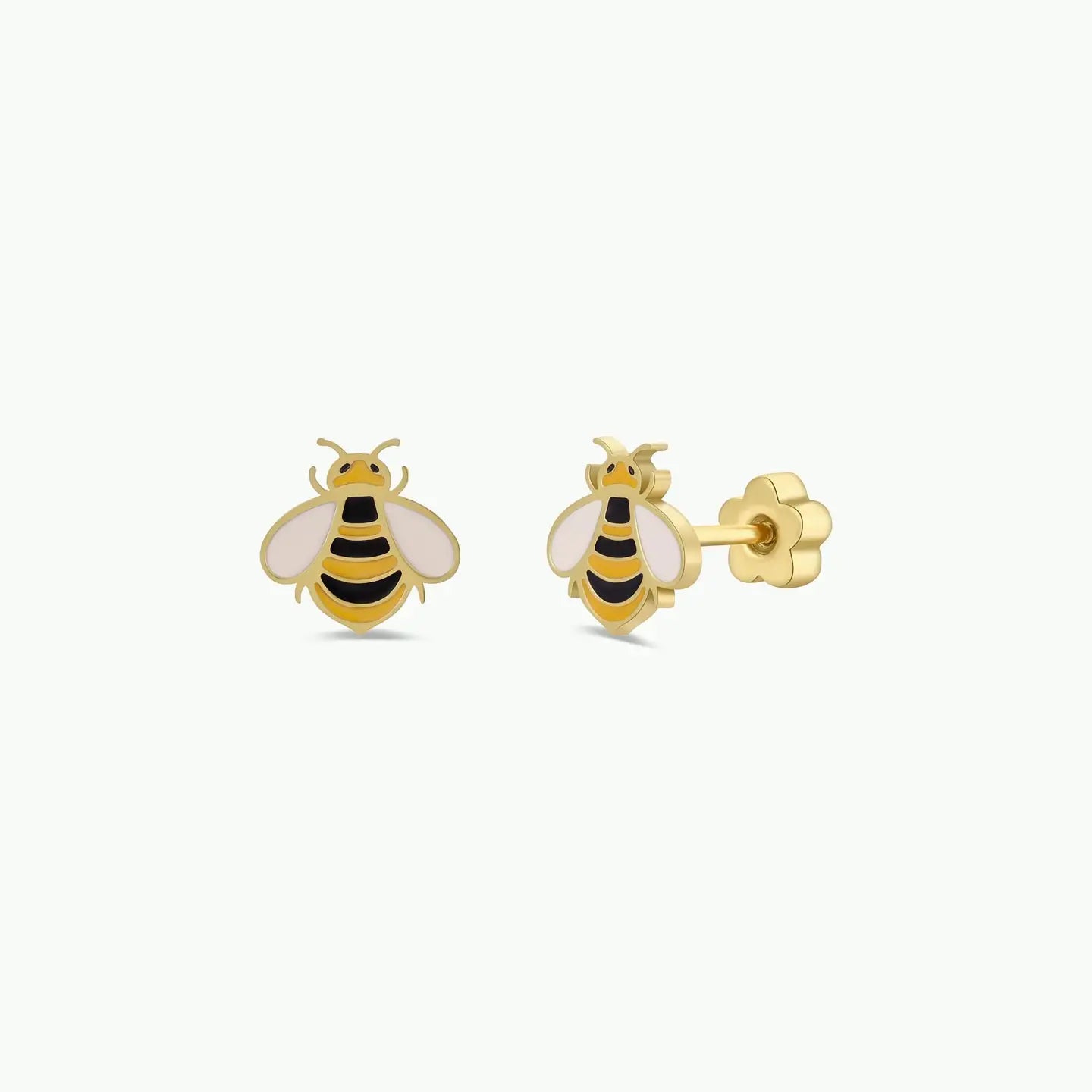 Enamel Flat Back Kids Earrings