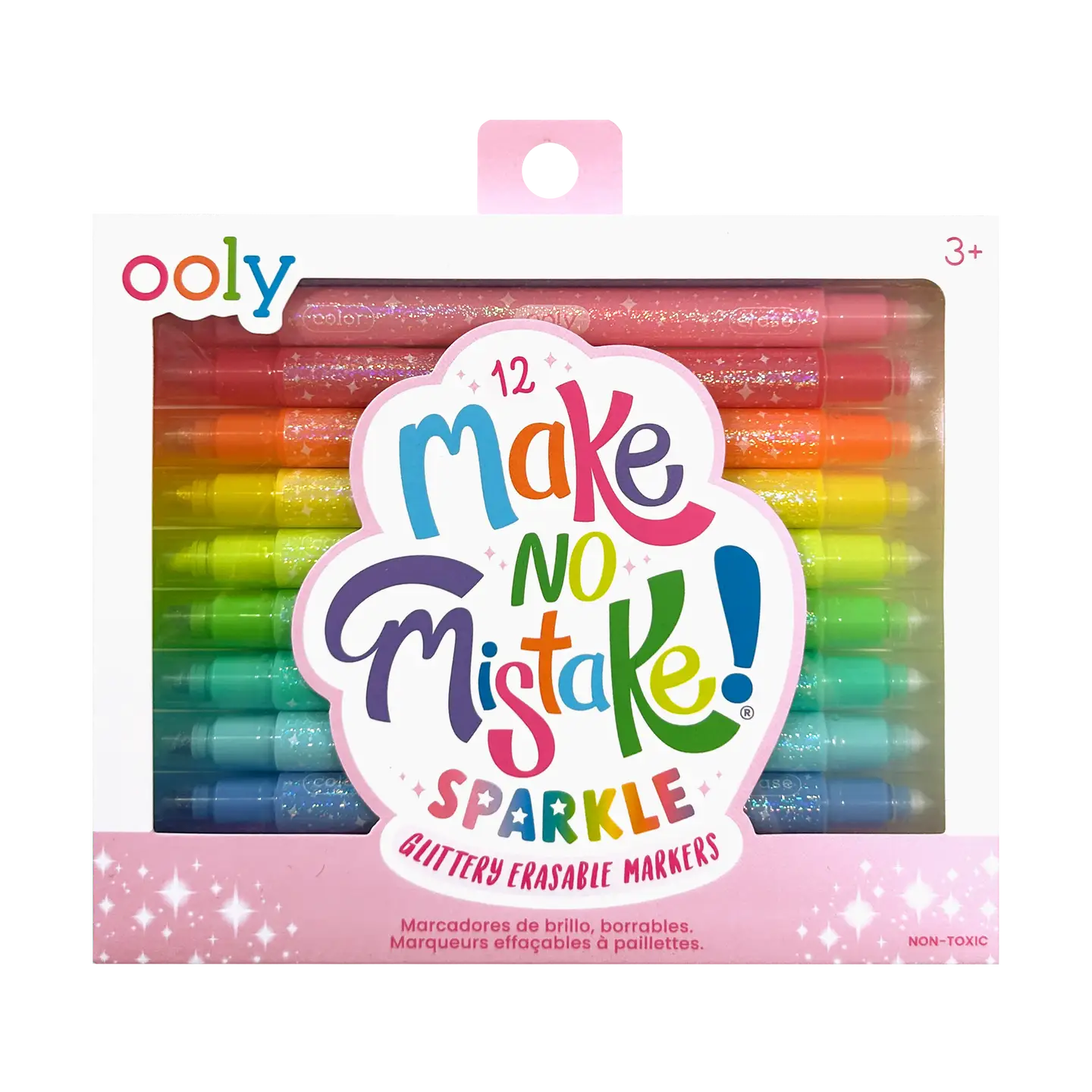 Make No Mistake! Glittery Erasable Markers, Set of 12